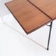 Vintage folding table in teak by Arne Jacobsen for Fritz Hansen, Denmark, 1950s.