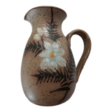 Jug vintage stoneware Vallauris pyrité
