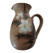 Jug vintage stoneware Vallauris pyrité