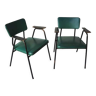 Pair of "M"-chairs by Pierre Guariche for Meurop