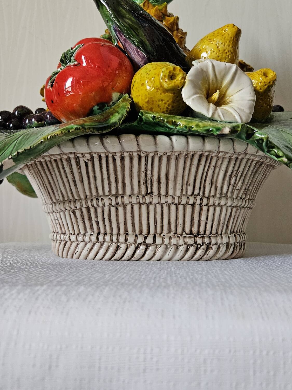 Vintage slipware fruit bowl