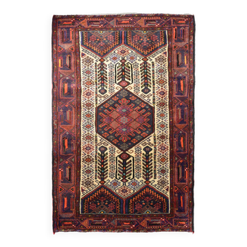 Handwoven - Cream Ground Vintage Persian Rug