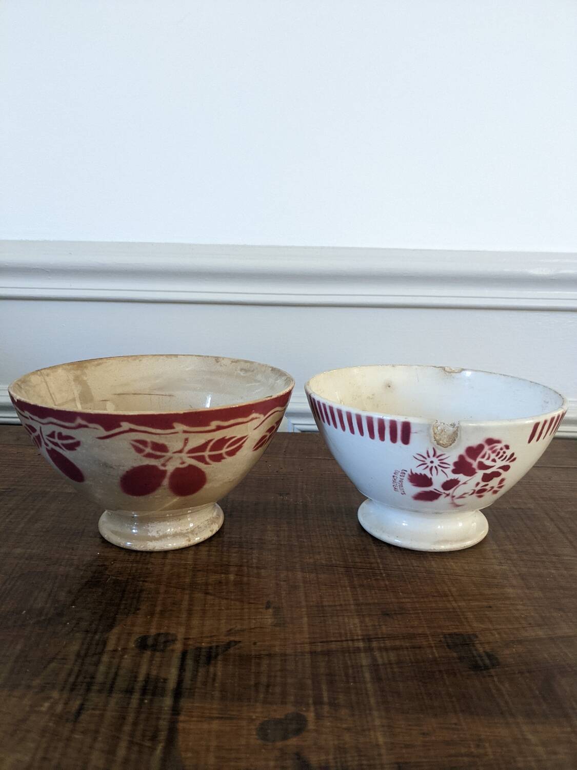 2 old bowls