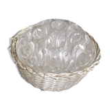 Flower picks on basket base