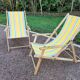 Paire de transats Chiliennes vintage