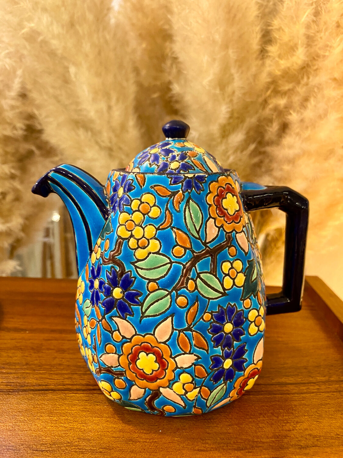 Coffee maker / pourer enamels of Longwy