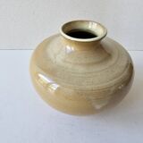 Ceramic stoneware ball vase signed (signature to be identified)