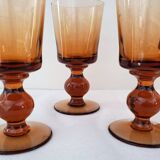 Amber foot glasses