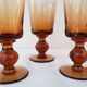 Verres à pied ambré