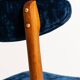 Mid-Century Chair in Navy Blue Velvet, Walnut Wood, Rajmund Halas, 1960s