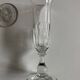 Set of 9 Louis Philippe tulip champagne flutes with flat sides mid 19th