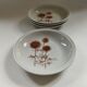 4 assiettes creuses Sarreguemines "Chardons"
