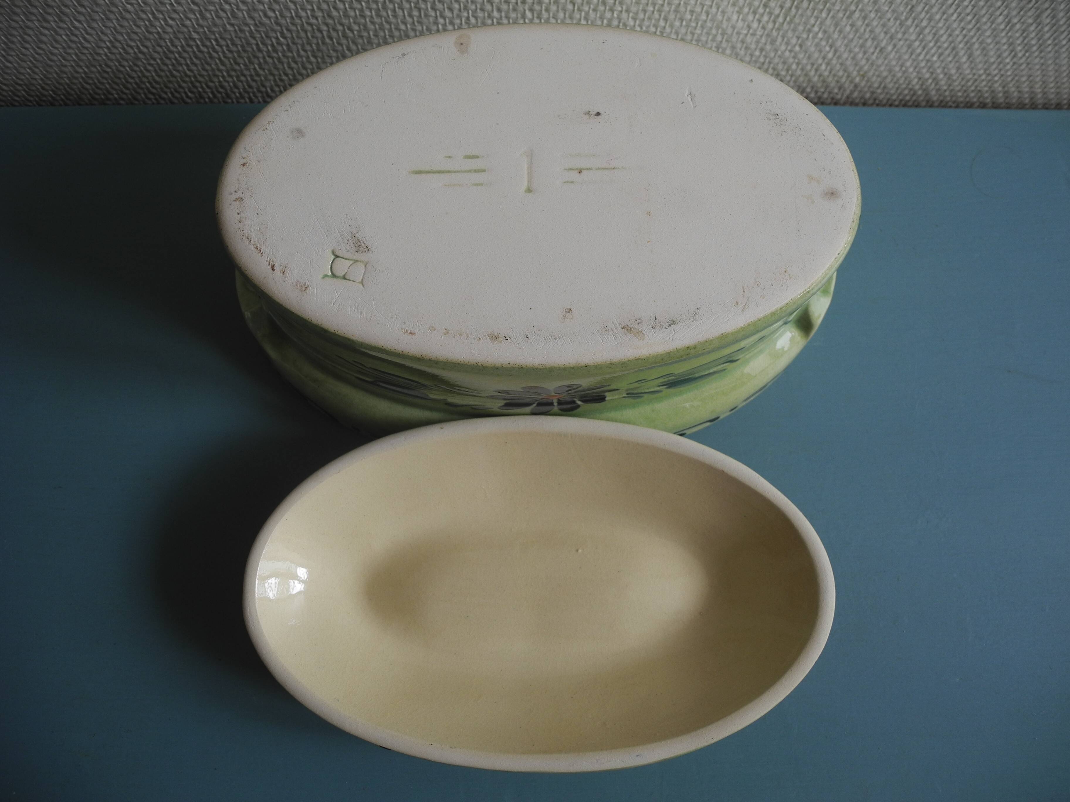 Baeckeoffe terrine, Alsatian pottery, vintage dish