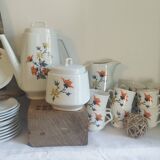 French floral porcelain coffee service