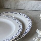 Pair of round dishes Boch La Louvière circa 1900