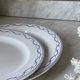 Pair of round dishes Boch La Louvière circa 1900