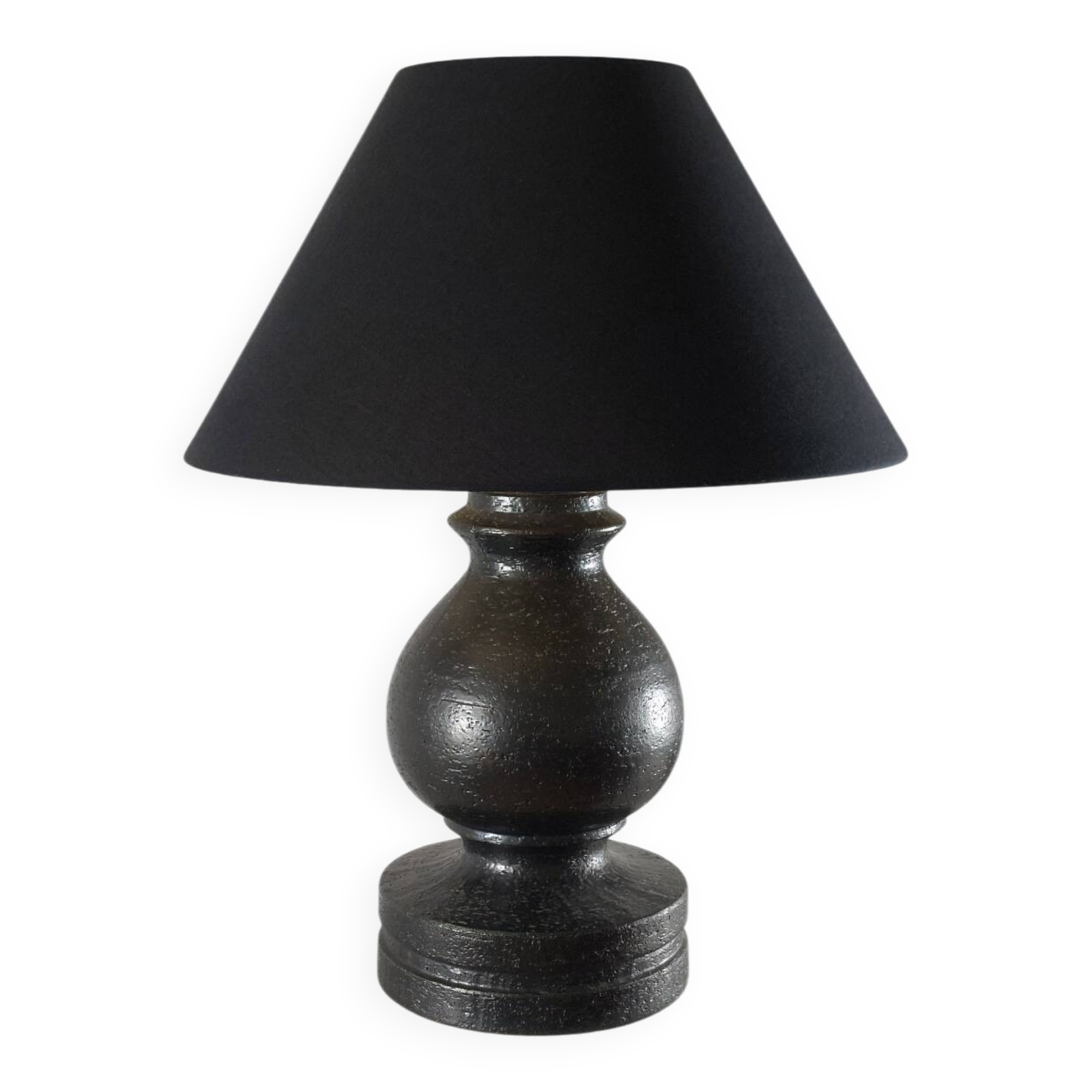 Vintage ceramic table lamp from the 1950s by Uno Östen Kristiansson.