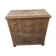 Wooden chest of drawers Mahogany veneers Late nineteenth 4 drawers