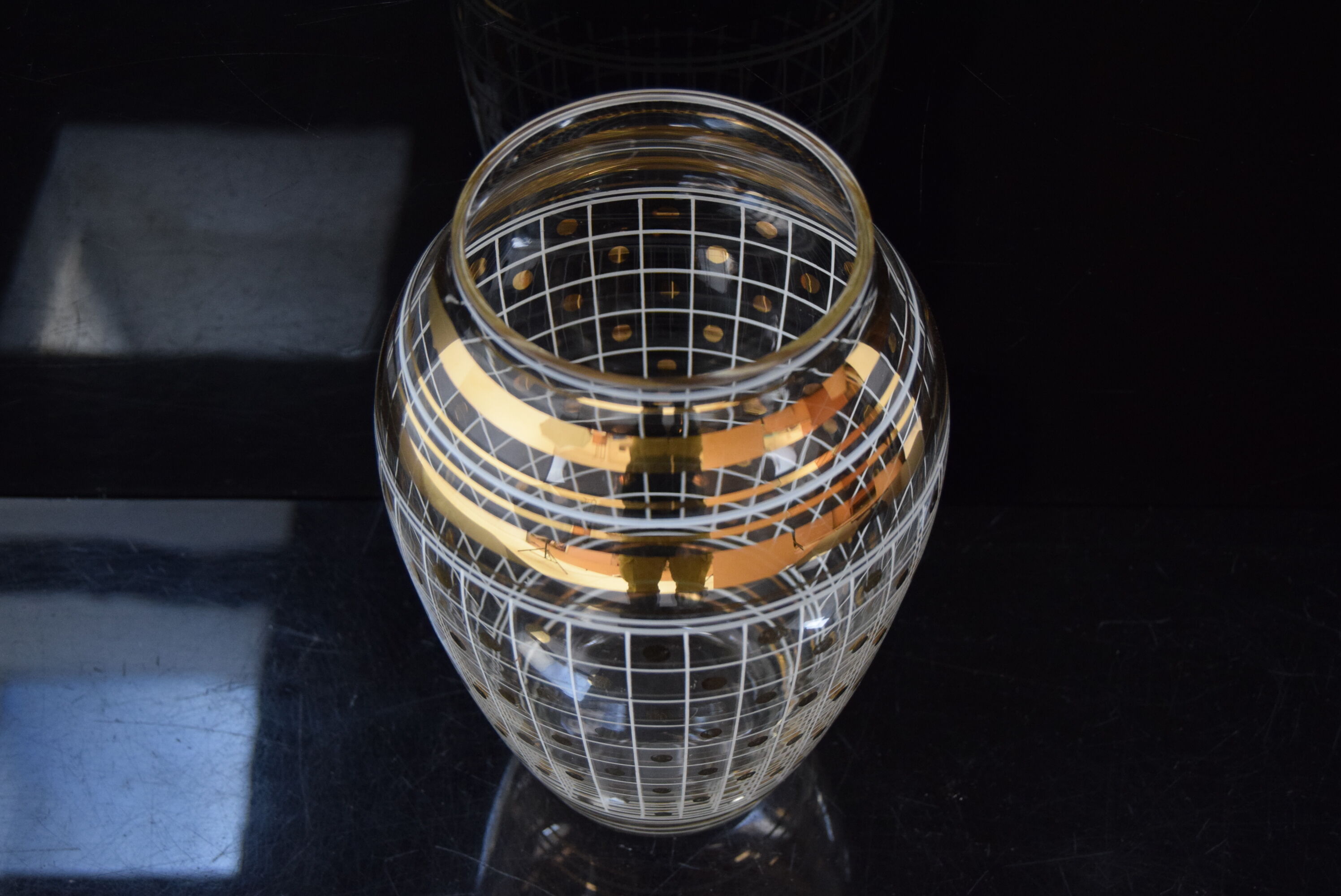 Mid-century Glass Vase,Czechoslovakia,1960'