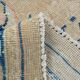 Tapis persan vintage beige et bleu à médaillon floral, 300x393 cm