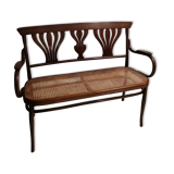 Bent wood bench