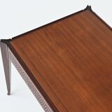 Vittorio Dassi style Italian coffee table in mahogany, Italy, 1960