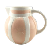 Pichet art déco rose et blanc