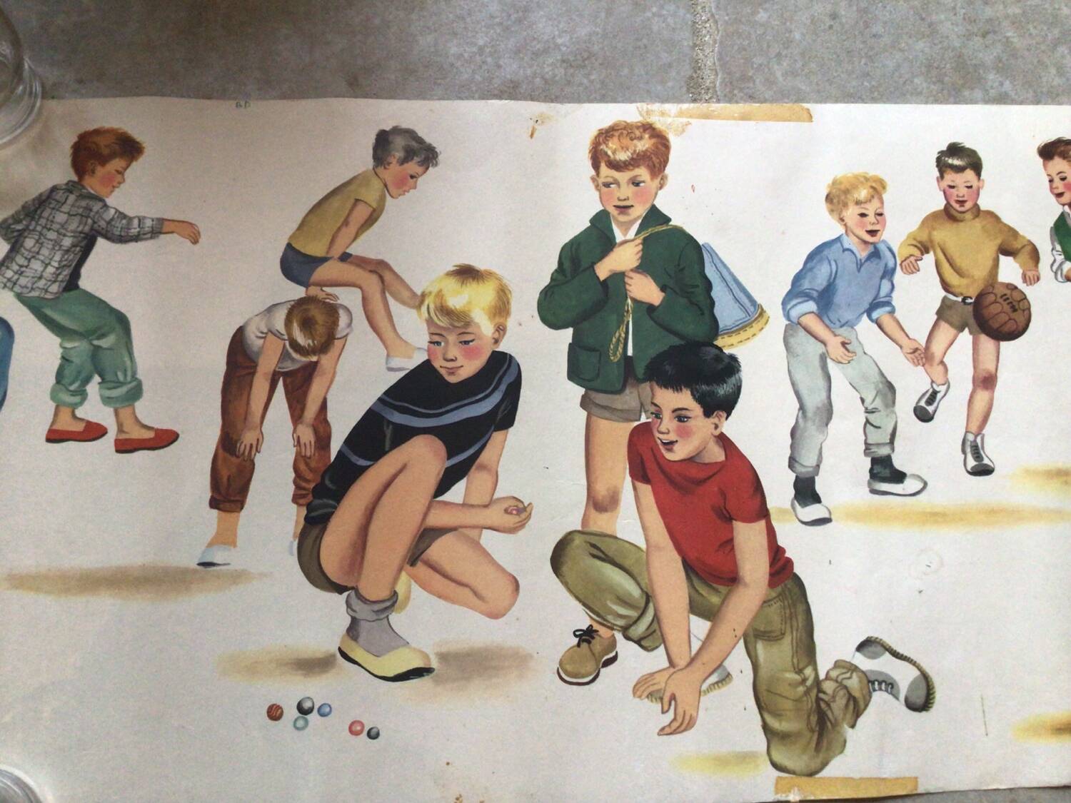 Vintage school poster boy
