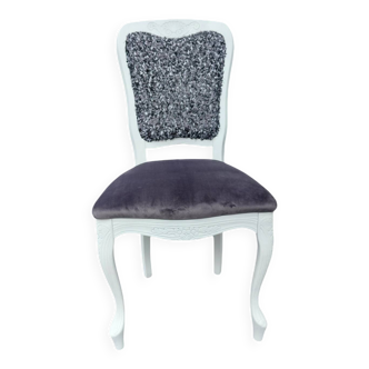 Louis XV style chair with haute couture fabric