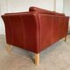 Canapé vintage danois rétro Skalma pour 2 personnes en cuir cognac