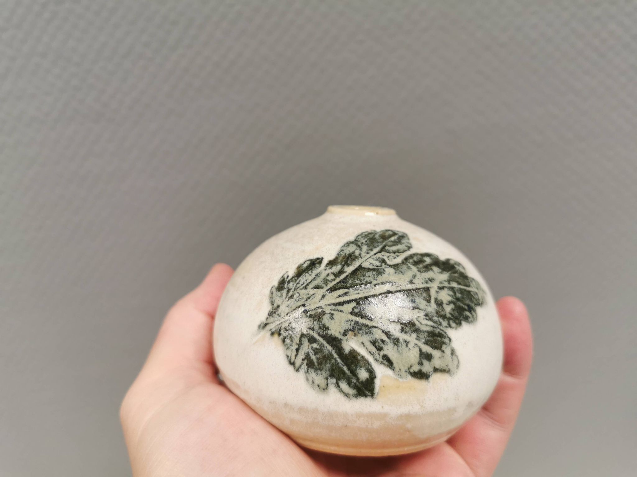Miniature vase by Leif Holm, made in his own workshop in Errindlev 1970s