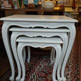 3 trundle tabs made of aged rechampi wood