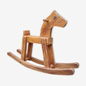 Vintage rocking wooden horse