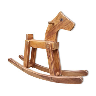 Vintage rocking wooden horse
