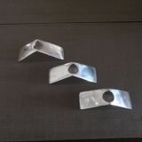 Trio of Scandinavian chrome candle holders - 1970s/80s