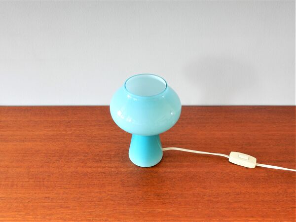 Lampe de table Fungo en verre de Murano italienne du milieu du siècle, par Massimo Vignelli pour Venini, années 1950