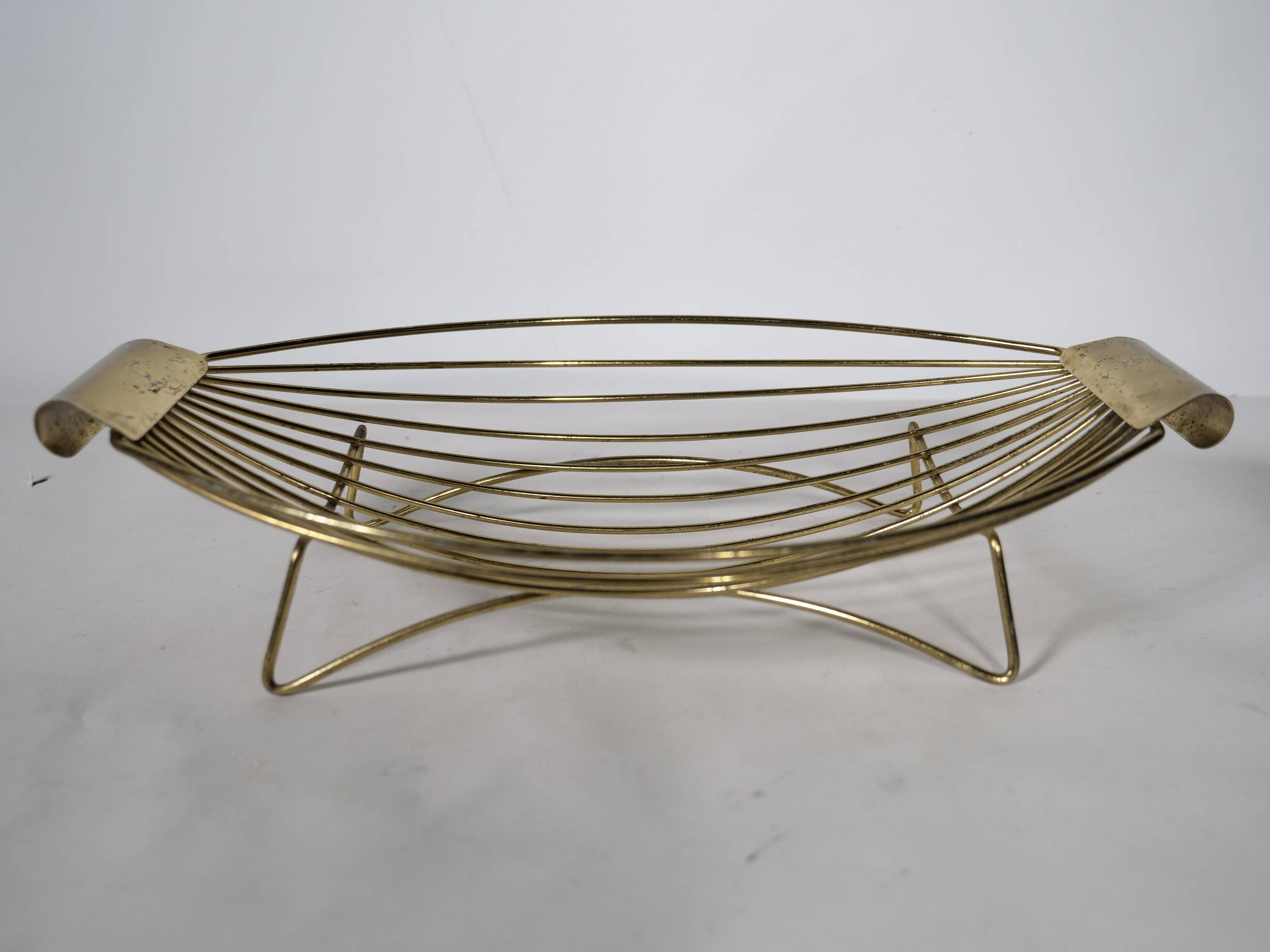 Mid-Century String Vintage Wire Basket – Fruit Bowl – 1950s/60s Design