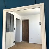 Miroir de cheminée ancien 181cm/125,5cm glace au mercure