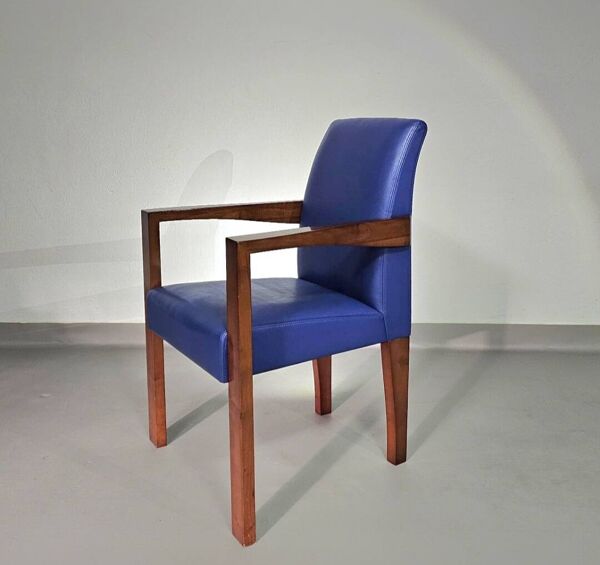 4 x Chaise de conférence Ying Bridge Hugues Chevalier / cuir