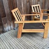 Paire de fauteuils en bois PIN