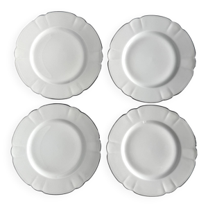 4 assiettes à dessert - haviland