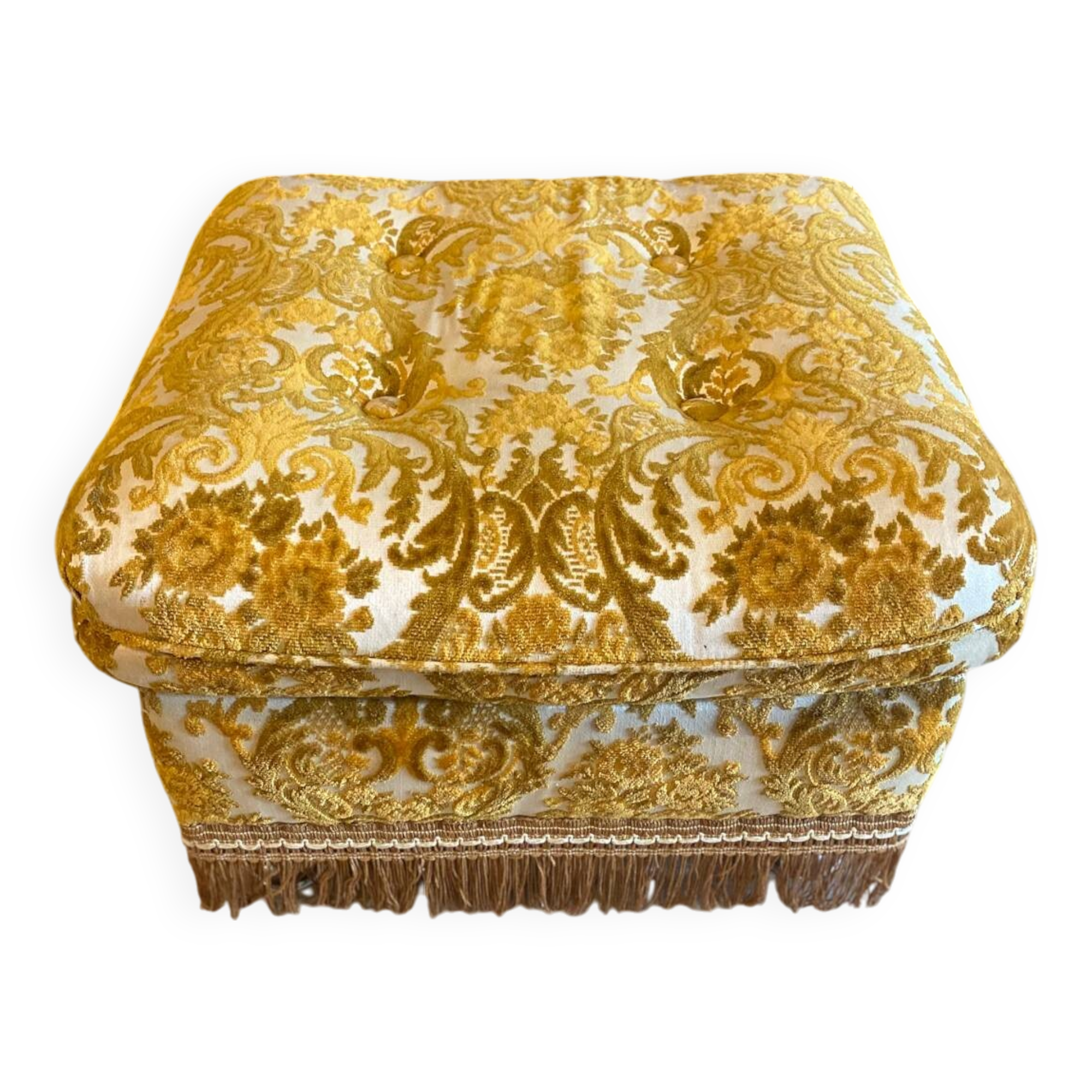 Vintage pouf or footrest