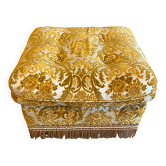 Vintage pouf or footstool