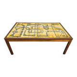 Haslev Wood and Tile Coffee Table by Otto Detlefsen, 1960s