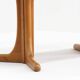 Vintage Danish oval extendable dining table solid teak 1960s
