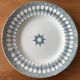 6 antique flat plates in earthenware from Saint-Amand (Nord)