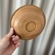 vintage sculptural candle holder made of turned wood