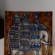 Ceramic plaque series Unik, Elephant by Lisa Larson - Gustavsberg