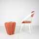 Set of lounge chair with tabouret, 1950's, 1970's