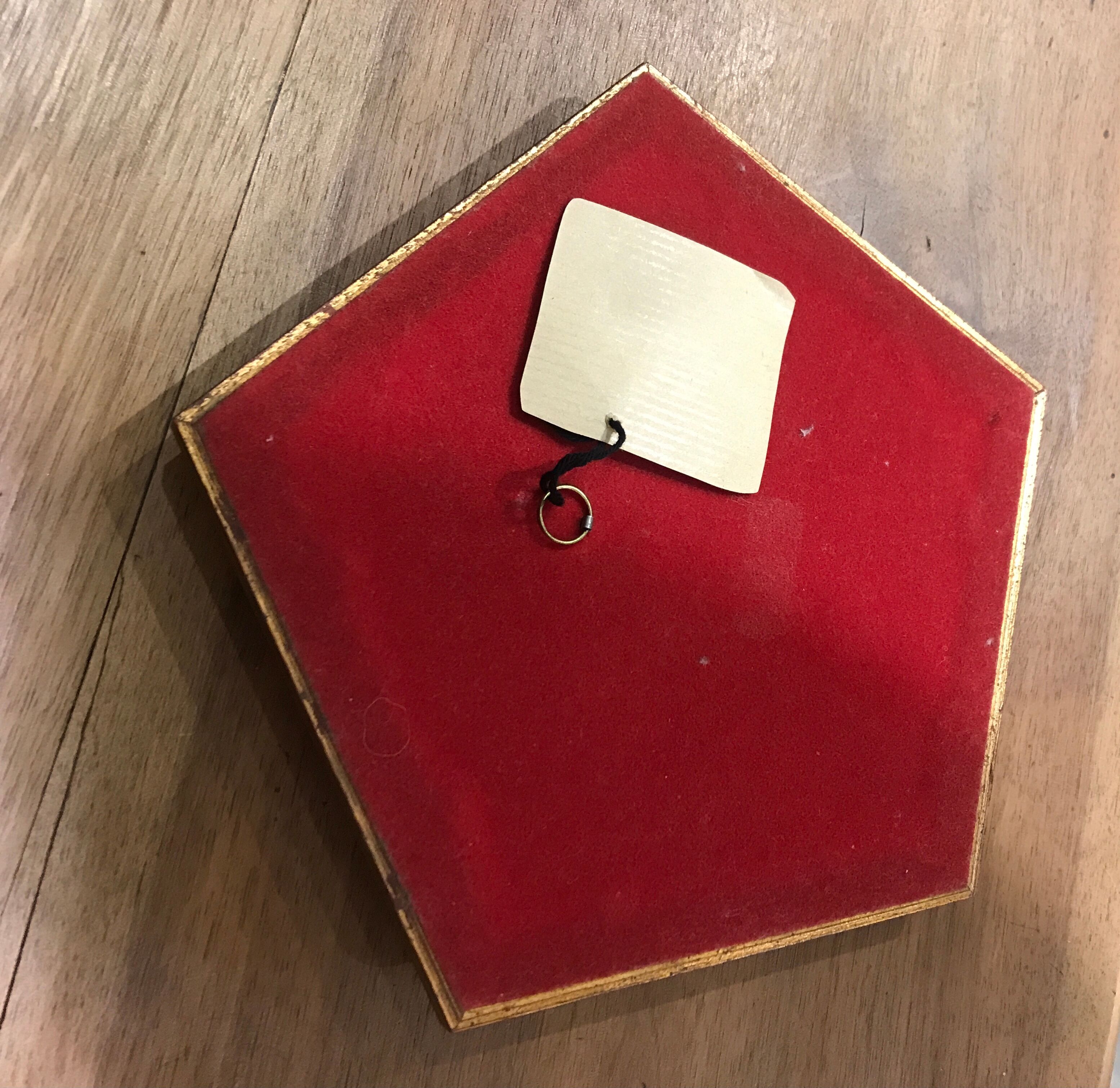 Hexagonal old mirror
